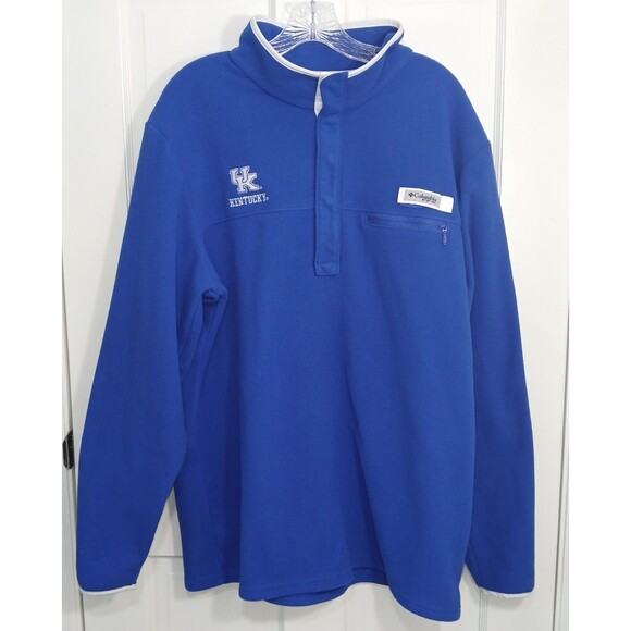 Men's Columbia University of Kentucky Wildcats 1/4 Quarter Zip Fleece... - Picture 7 of 16